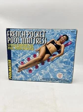 Poolmaster 83357 French Pocket Swimming Pool Mattress Clear And Pink