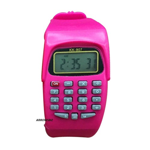 KK-907 CALCOLATRICE Digitale LED Orologio da polso Uomini Donne Bambini  Scuola Ragazzi Ragazze UK | eBay