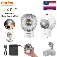 US Godox LUX ELF Retro Camera Flash Light Speedlite Fr Sony Canon Fujifilm Nikon