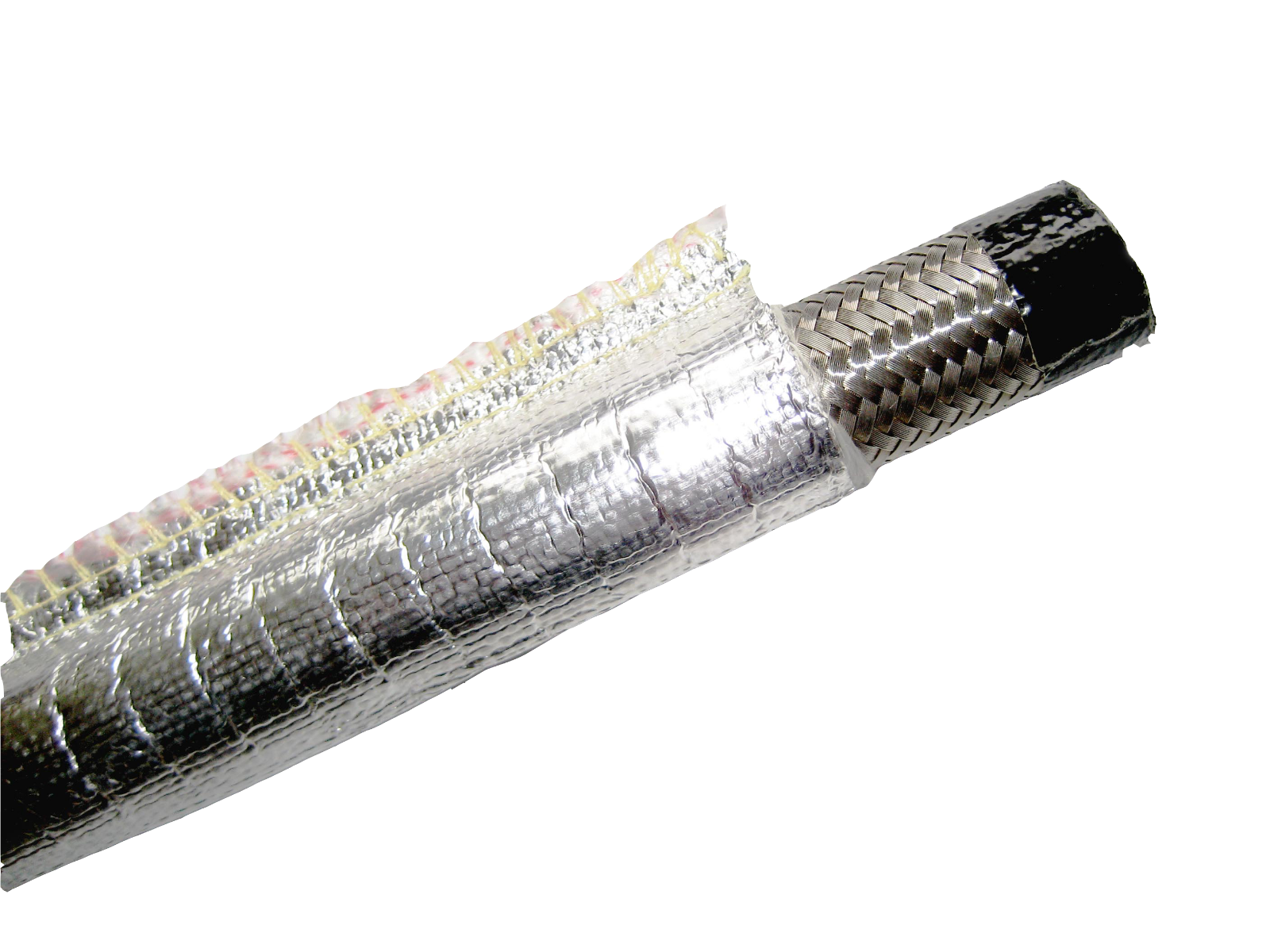 Heat Shield Sleeve Wire Cable Fuel Hose Protection Stitched Seam 1m x