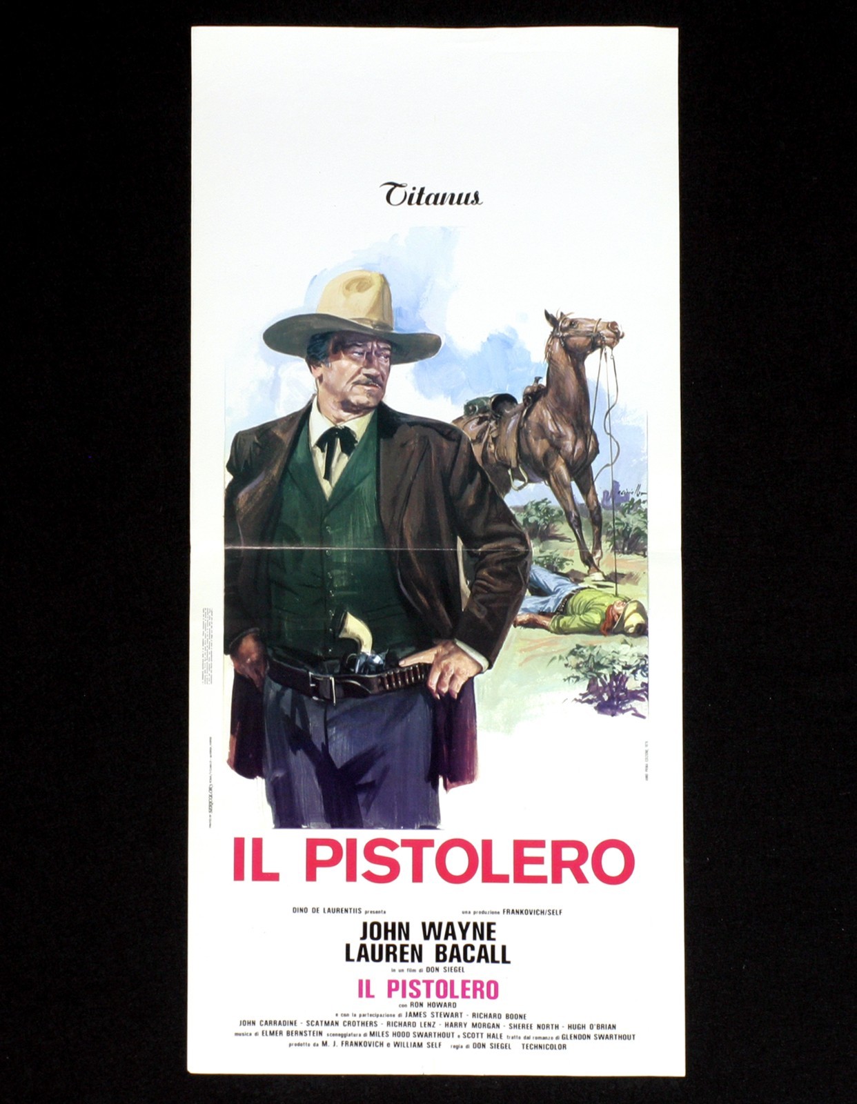 Locandina originale film Il pistolero (1976) - Regia di Don Siegel