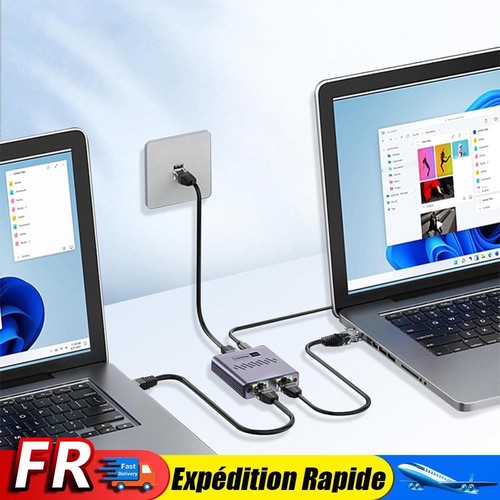 1 To 2/3/4 RJ45 Internet Splitter Adapter 1000Mbps Network Splitter LAN Splitter