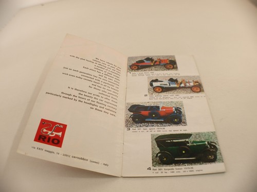 catalogue RIO Veteran cars au 1/43 de 1973 1974 - Bild 2 von 5