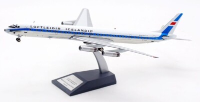 DC-8 Isländische Airlines Reg: Tf-Fla mit Ständer - Inflight 200 IF863LL1122P 1/