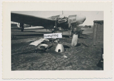 Foto Legion Condor  Flugzeug Name PEDRO 4 bei Reparatur, Kennung (1418)