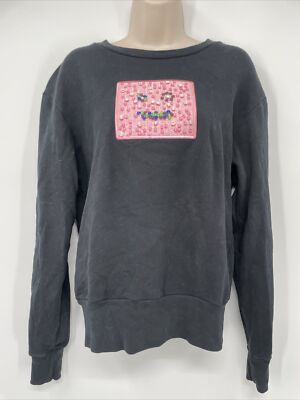トップス Acne Studios SWEATSHIRTS Acne Studios - Logo stud sweater - Bright Green