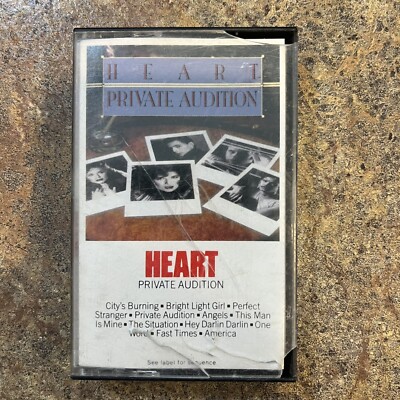 Heart - Private Audition 1982 (Audio Cassette) Epic Records FET-38049 TESTED
