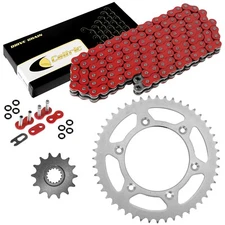 Red O-Ring Drive Chain & Sprockets Kit for KTM 200Xcw 200 Xc-W Enduro 2006-15