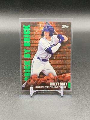 2022 Topps Pro Debut Brett Baty BB-15 Brick by Brick Green /99 | New York Mets