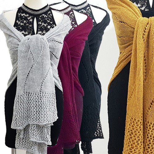 Cache-Épaules Femme à Manches Longues - Tricot Acrylique, Style Bolero, Neuf Avec Étiquettes