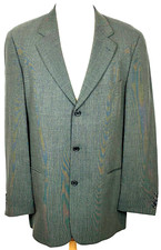 Hugo Boss Men’s Gray Jacket Blazer 3 Button Einstein Fit Size 42 Tall USA MADE