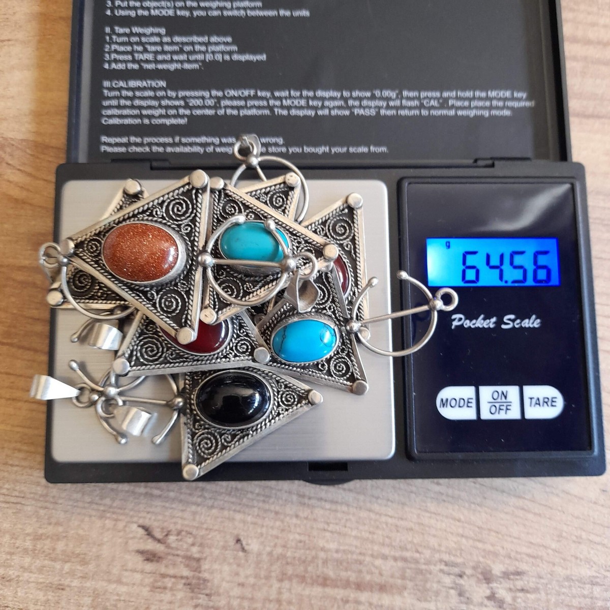 Handmade Necklace Amazigh Silver Morocco Moroccan Pendants Berber