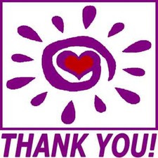 30 Custom Purple Heart Sun Thank You Personalized Address Labels