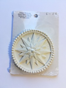 Dollhouse Miniature Ceiling Rose Medallion Ornate Winter Star 1 12