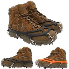 Ice Cleats Microspikes Crampons for Hiking Boots Non-Slip Snow Trail Traction