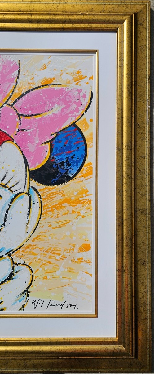 恋するミッキー&恋するミニー シルクスクリーン 作家名WILLARDSON David Willardson Minnie Mouse In The Pink Disney Serigraph
