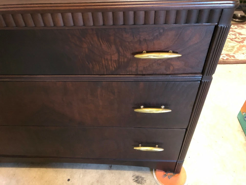 VESTIDO Y ESPEJO ART DECO ANTIGUO VINTAGE Foto 4 de 4