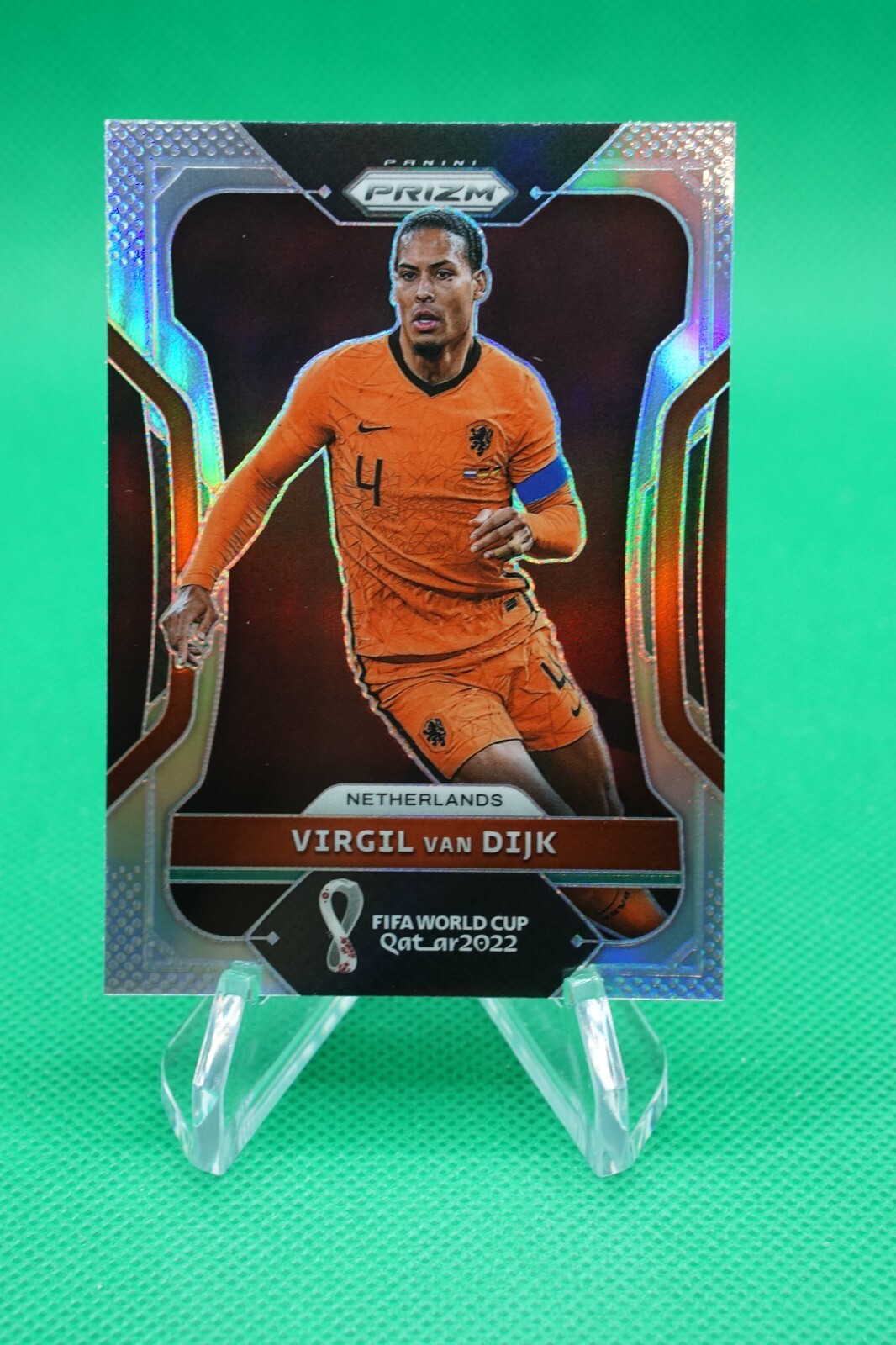 2022 Prizm World Cup Qatar Base Prizms Silver #163 Virgil van Dijk CDW