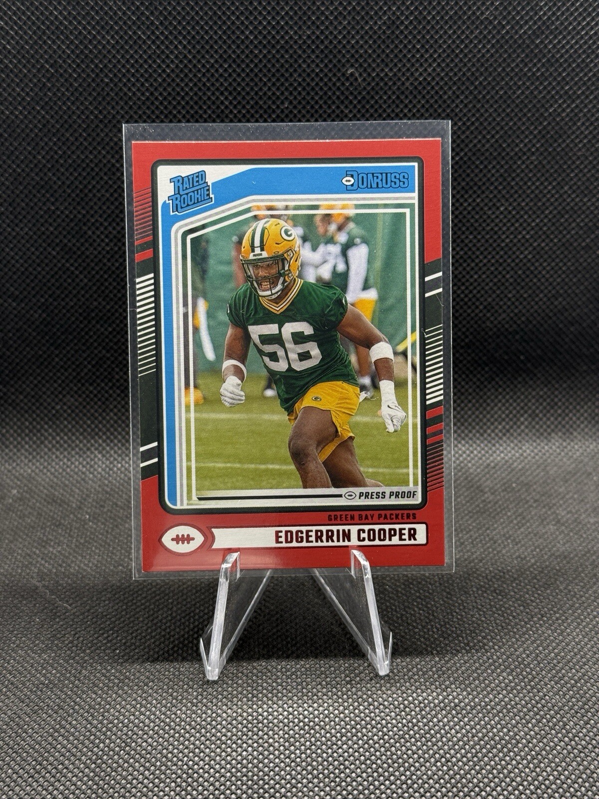 2024 Panini Donruss - Rated Rookie Red Press Proof #325 Edgerrin Cooper (RC)