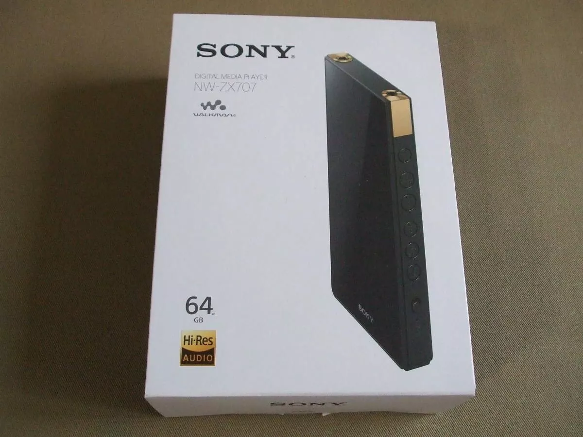 Sony Walkman ZX Series NW-ZX707 Black 64GB Hi-Res Audio 1Pcs