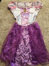 DISNEY girls RAPUNZEL tangled DRESS halloween costume dress up size 4 5 6 6X