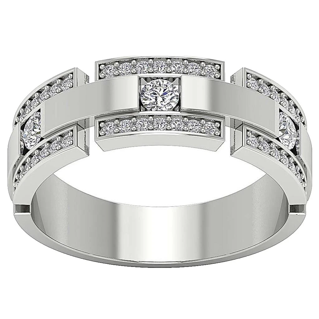 White Gold 14k Rings for Men 12 Ring