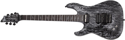 Schecter 1466 Left handed C-1 FR S Floyd Rose Electric Guitar, Ebony Board, Silv