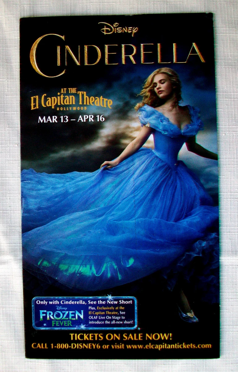 EL CAPITAN THEATRE Flyer Invitation Program Brochure CINDERELLA