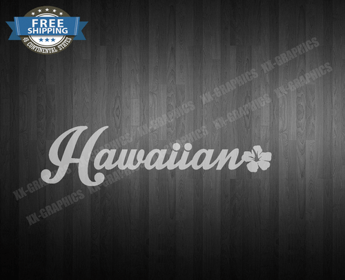 Hawaiian Hawaii Car Truck SUV Laptop Window Decal Sticker - Picture 1 of 3