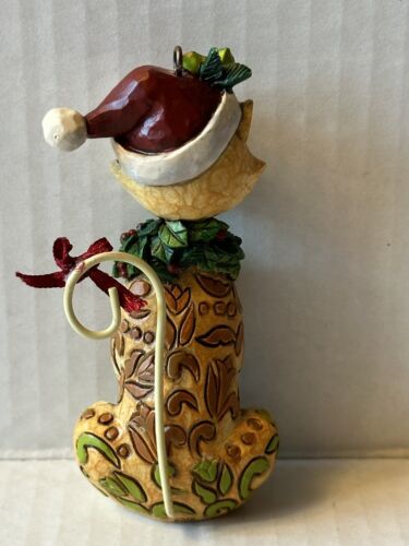 JIM SHORE Heartwood Creek ARTIGLI DI BABBO NATALE figura gatto ornamento da appendere scultura - Foto 3 di 7