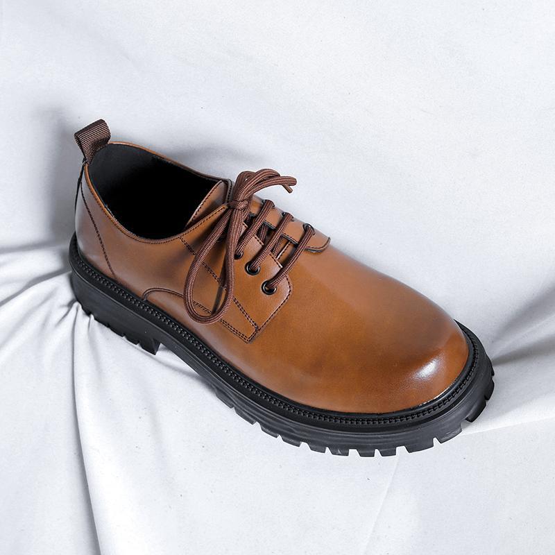 SAOLA Scarpe Oxford da lavoro uomo abito formale inglese matrimonio punta tonda nero marrone