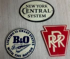 lot of 3 -  VINTAGE 1950s TIN MINI RAILROAD ADVERTISING SIGNS TRAIN POST CEREAL