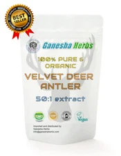 CERTIFIED - DEER ANTLER VELVET 50:1  EXTRACT POWDER 200 Grams MAXIMUN STRENGTH!