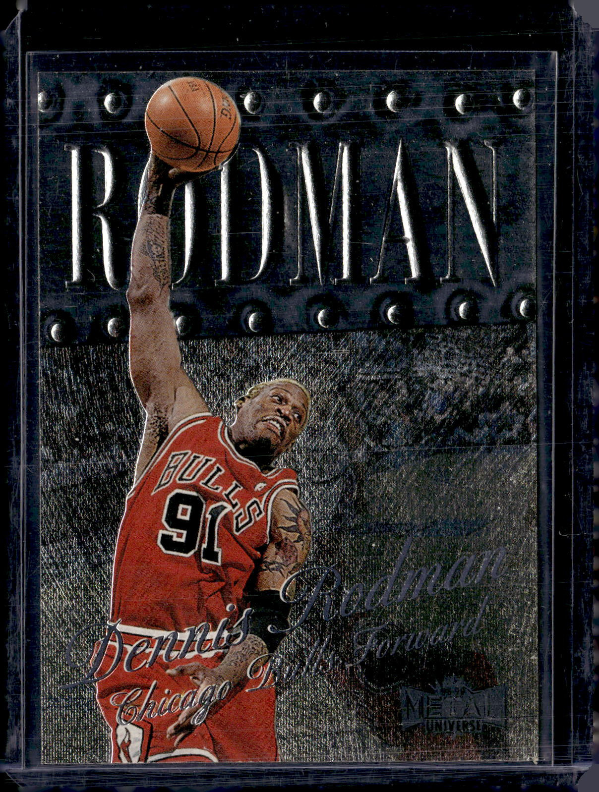 1998-99 Skybox Metal Universe #106 Dennis Rodman Chicago Bulls (HOF) NR-MINT++