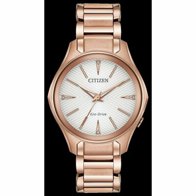 Citizen Modena Eco-Drive Movement Silver Dial Ladies Watch EM0593