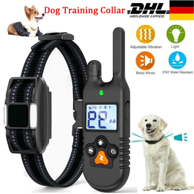 Hundetraining Halsband mit Fernbedienung, elektronisches Hundeschock  Halsband DE | eBay.de