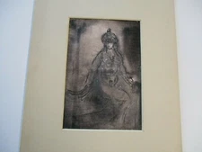 JOACHIM PROBST PAINTING  PORTRAIT ABSTRACT EXPRESSIONISM MID CENTURY 1950'S 