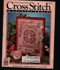 VNTG Cross Stitch Country Crafts Sept October 1989 23 Projects