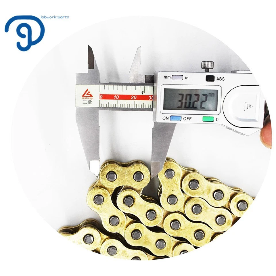 New GOLD 520 Drive Chain 120 Links With O-Ring Masterlink For Dirt Bike 520x120 - Image 4 of 4