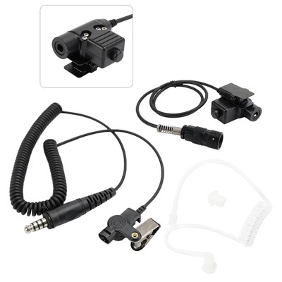 7.1-A3 Single Transparent Air Tube Headset für AN/PRC-152 AN/PRC-148 U329 Radio