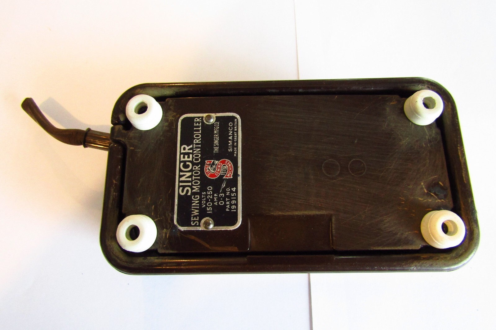 Vintage Singer Sewing machine foot pedal eBay