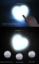 Touch Sensor Handbag Light Heart LED Purse Night Light Bag Lamp with Clip Mother