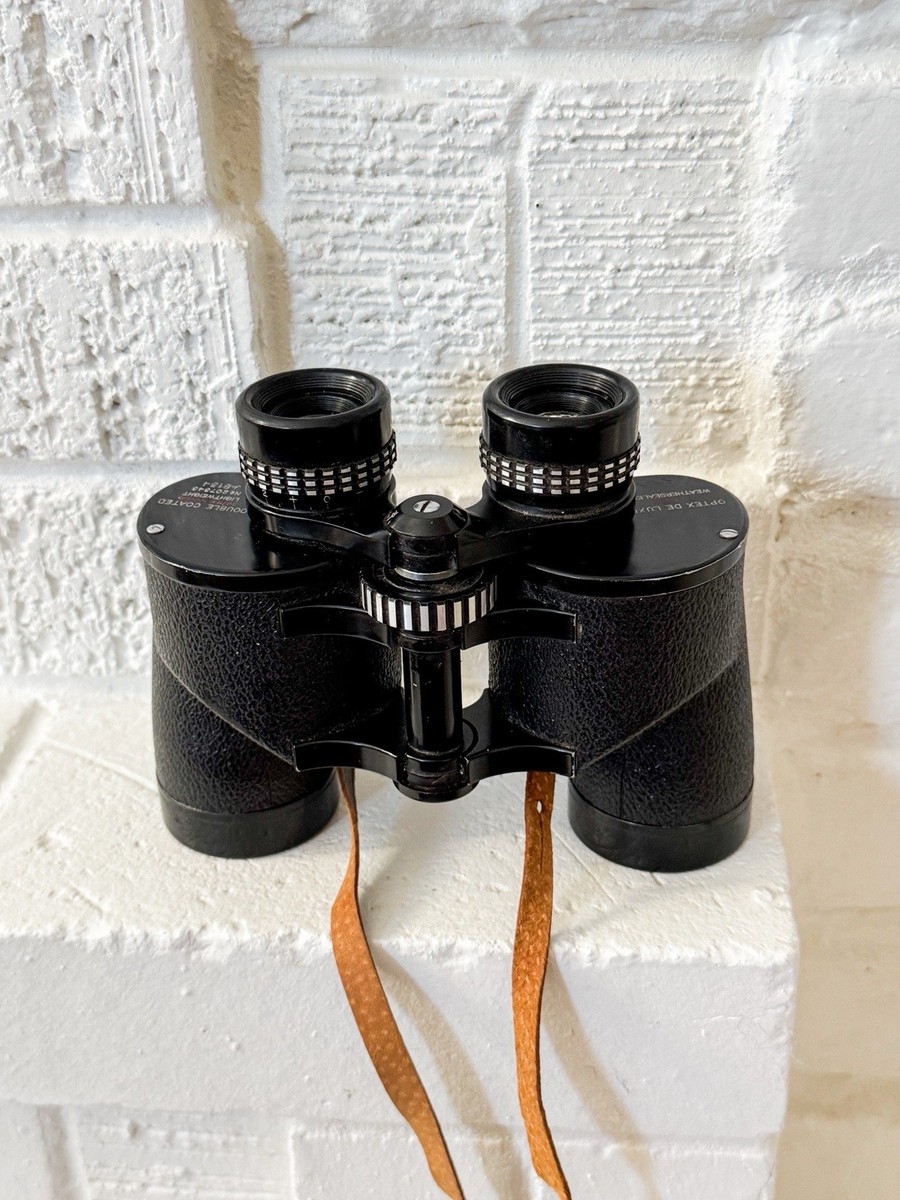Vintage Optex De Luxe 7x35 Binoculars Double Coated Weathersealed
