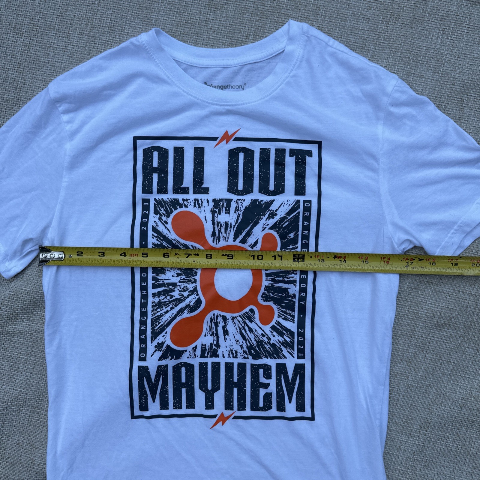 ORANGE THEORY 2023 All Out Mayhem T-Shirt Size Sm… - image 5
