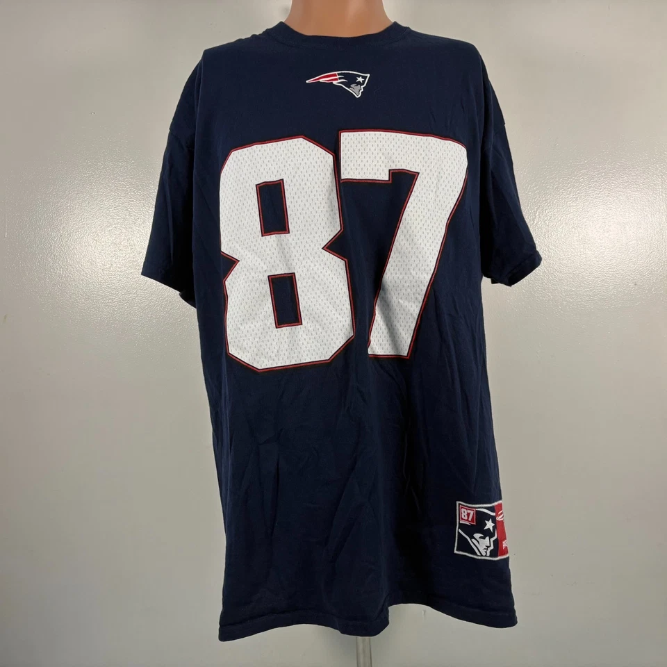 Camiseta deportiva de Rob Gronkowski para hombre talla XL majestuosa de los New England Patriots NFL Foto 3 de 4