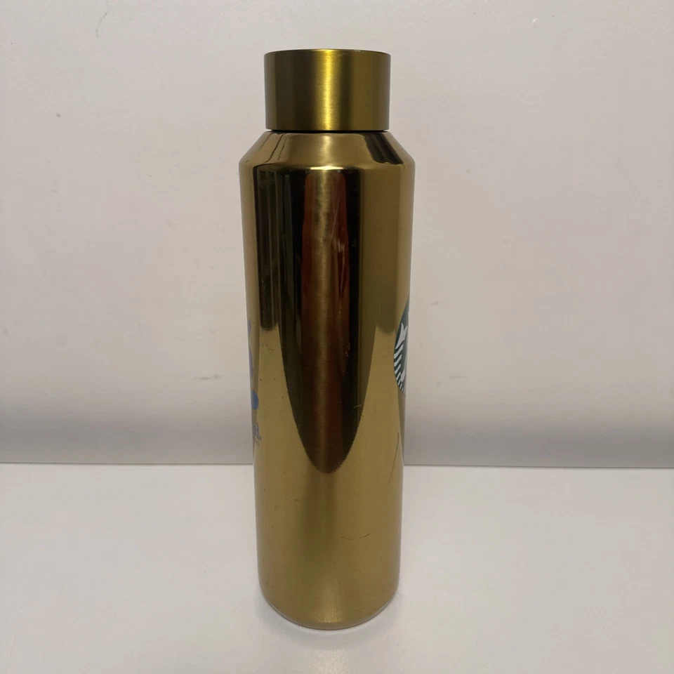 Starbucks Edición Limitada Disneyland Oro Mickey Mouse Botella Vaso Foto 2 de 4