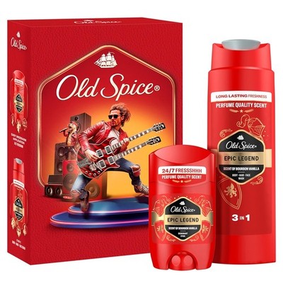 Old Spice Knight Geschenkset für Männer mit Epic Legend Deostick und Duschgel