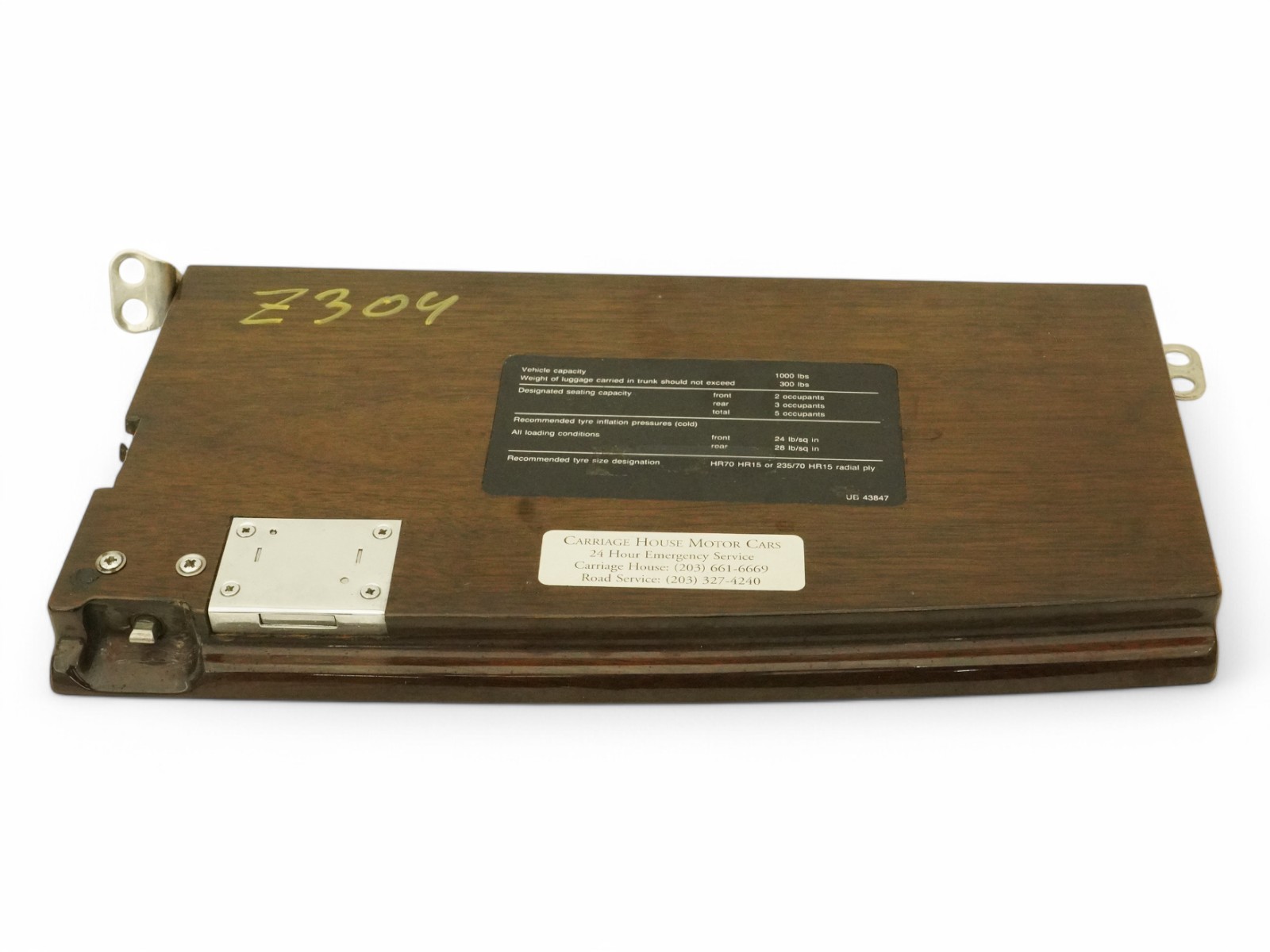 87-92 Bentley Mulsanne S Glove Box Door Dashboard Passenger Right Ub43847 OEM