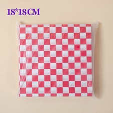 100Pcs Square Hamburger  Packaging Paper Oil-Proof Greaseproof Paper  Hamburger