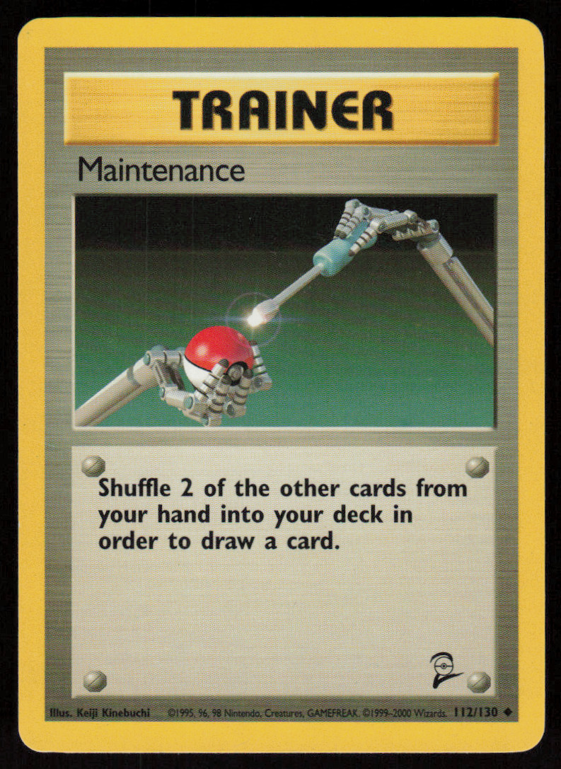 Maintenance 83/102 Uncommon Base Set Unlimited Pokemon LP
